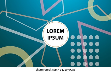 Colorful geometric background. Vector EPS10 gradient. Simple shapes, minimal style. 