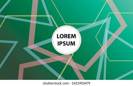 Colorful geometric background. Vector EPS10 gradient. Simple shapes, minimal style. 
