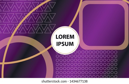 Colorful geometric background. Vector EPS10 gradient. Simple shapes, minimal style
