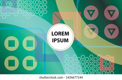 Colorful geometric background. Vector EPS10 gradient. Simple shapes, minimal style