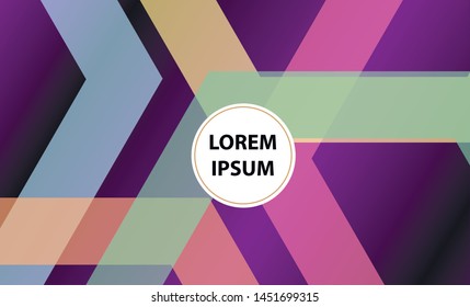 Colorful geometric background. Vector EPS10 gradient. Simple shapes, minimal style. 