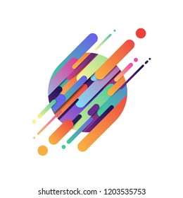Colorful geometric background. Vector illustration