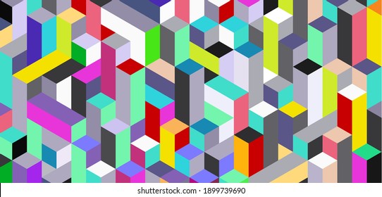 fondo geométrico colorido. Ilustración del vector