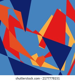 fondo geométrico colorido. Ilustración del vector