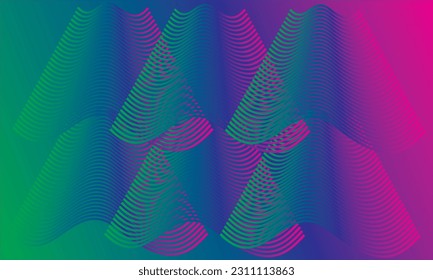 Ilustración del vector de fondo geométrico colorido. Composición de líneas de arte