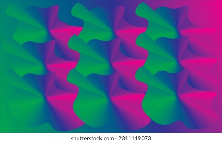 Farbige, geometrische Hintergrundbild-Vektorgrafik. Linienkunstkomposition