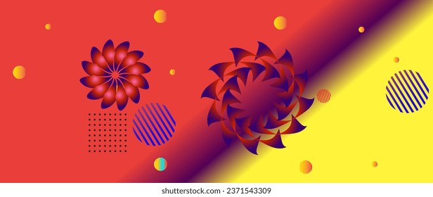 Fondo geométrico colorido. Ilustración vectorial. Diseño abstracto moderno para carteles, afiches, volantes, folletos.