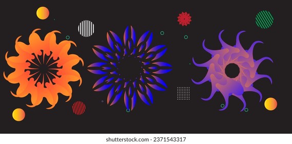 Farbiger geometrischer Hintergrund. Vektorgrafik. Modernes abstraktes Design für Banner, Plakate, Flyer, Broschüren.