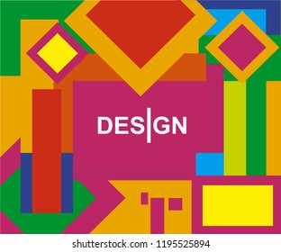 colorful geometric background vector template