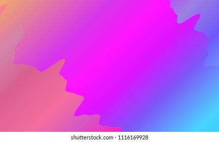 Colorful geometric background. Vibrant gradient.  Wavy pattern. Fluid shapes composition. Minimal design. Vector illustration 