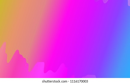 Colorful geometric background. Vibrant gradient.  Wavy pattern. Fluid shapes composition. Minimal design. Vector illustration 