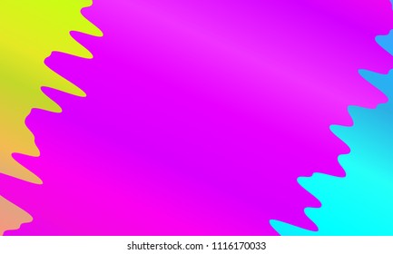 Colorful geometric background. Vibrant gradient.  Wavy pattern. Fluid shapes composition. Minimal design. Vector illustration 