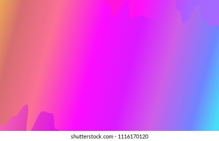 Colorful geometric background. Vibrant gradient.  Wavy pattern. Fluid shapes composition. Minimal design. Vector illustration 