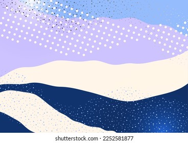 Colorful geometric background, wave. Liquid color background design. Vector illustration