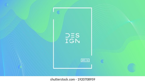 Colorful geometric background with wavy line. Fluid shapes composition. Eps10 vector.