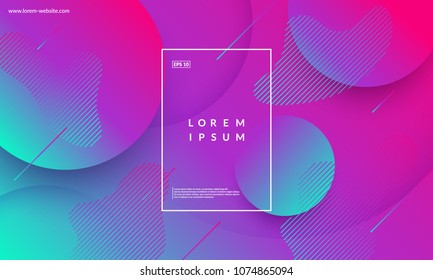 Colorful geometric background for web page. Simple shapes composition. Eps10 vector.