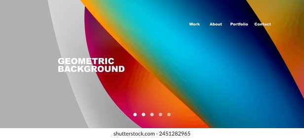 Colorful geometric background with a white circle in the middle, perfect for a logo or pattern design. The electric blue hues make it ideal for automotive lighting or electronic device branding