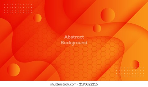 Colorful geometric background. Yellow elements with fluid gradient.