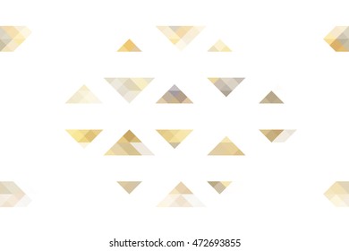 Colorful geometric background, yellow and grey tones on white
