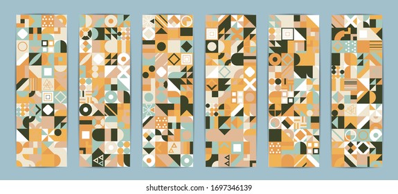 Colorful Geometric background for your design. Template for design, banner, flyer, business card, poster, wallpaper, brochure, smartphone screen, mobile app