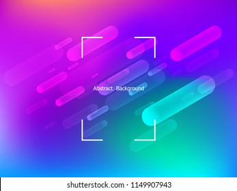 Colorful geometric background.Dynamic shapes composition. Vector illustrations