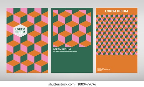 Colorful geometric background.Flat template design.minimal design