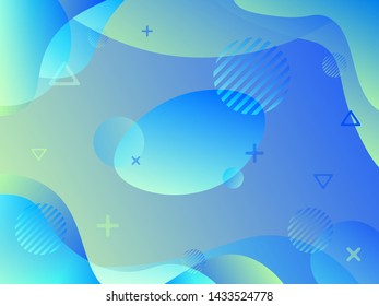 Colorful geometric background-gradient. Fluid shapes composition. Еps10 vector. - Vector graphics