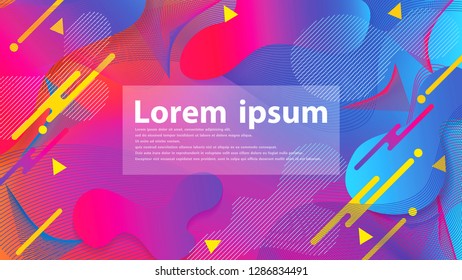 Colorful geometric background.Gradient shapes composition.Fluid shapes composition. Eps10 vector.