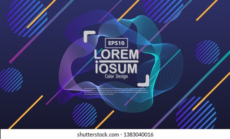 Colorful geometric background.Gradient shapes composition.Fluid shapes composition. Eps10 vector.