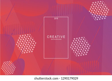 Colorful geometric backgrounds. Liquid composition. designs for posters, leaflets, vector illustrations