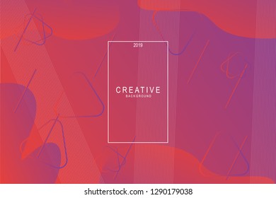 Colorful geometric backgrounds. Liquid composition. designs for posters, leaflets, vector illustrations