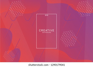 Colorful geometric backgrounds. Liquid composition. designs for posters, leaflets, vector illustrations