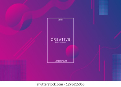Colorful geometric backgrounds. Liquid composition. designs for posters, leaflets, vector illustrations