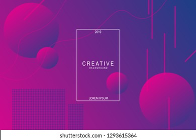 Colorful geometric backgrounds. Liquid composition. designs for posters, leaflets, vector illustrations