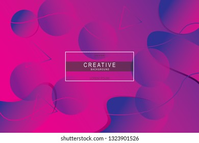 Colorful geometric backgrounds. Liquid composition. designs for posters, leaflets, vector illustrations