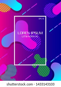 Colorful geometric backgrounds. Liquid composition, Vector Eps10.