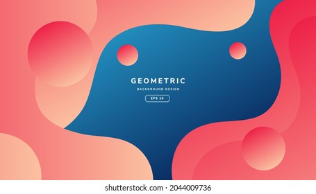 Colorful geometric backgrounds. Liquid composition. designs for posters, leaflets, vector illustrations