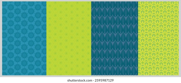 colorful geometric backgrounds patterns set.