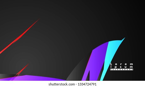 Colorful geometric backgrounds. Simple form composition. Eps10 vector template