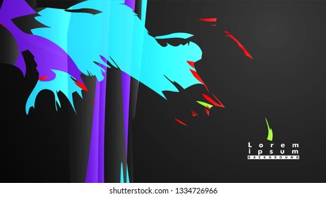 Colorful geometric backgrounds. Simple form composition. Eps10 vector template