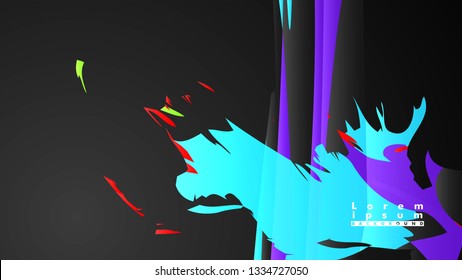 Colorful geometric backgrounds. Simple form composition. Eps10 vector template
