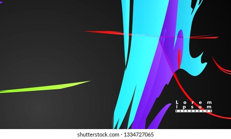 Colorful geometric backgrounds. Simple form composition. Eps10 vector template