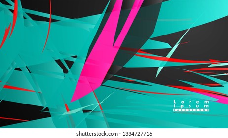 Colorful geometric backgrounds. Simple form composition. Eps10 vector template