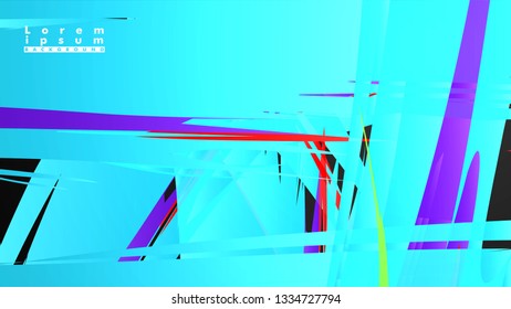 Colorful geometric backgrounds. Simple form composition. Eps10 vector template