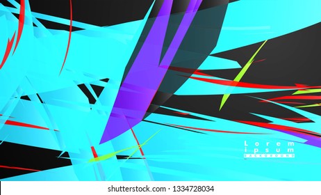Colorful geometric backgrounds. Simple form composition. Eps10 vector template