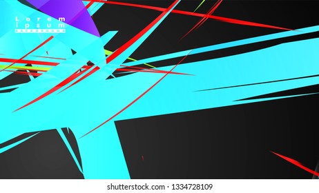 Colorful geometric backgrounds. Simple form composition. Eps10 vector template