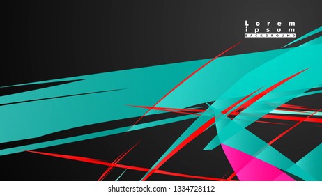Colorful geometric backgrounds. Simple form composition. Eps10 vector template