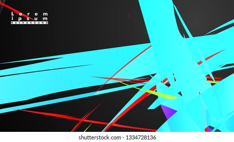 Colorful geometric backgrounds. Simple form composition. Eps10 vector template
