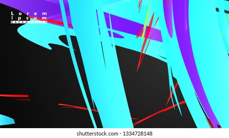 Colorful geometric backgrounds. Simple form composition. Eps10 vector template