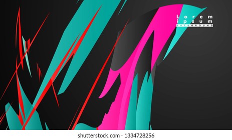 Colorful geometric backgrounds. Simple form composition. Eps10 vector template